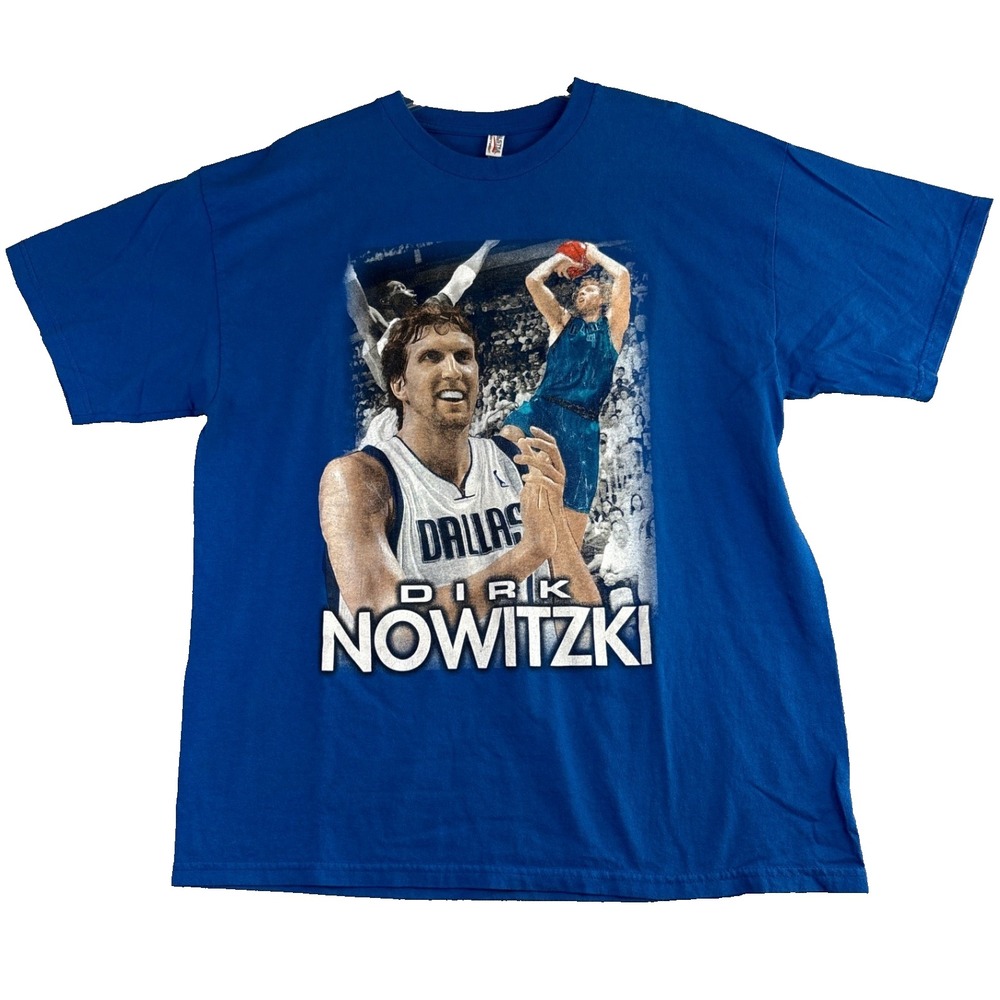 2011 Dirk Nowitzki Dallas Mavericks NBA Awards Honors T Shirt‎ XL Last Game